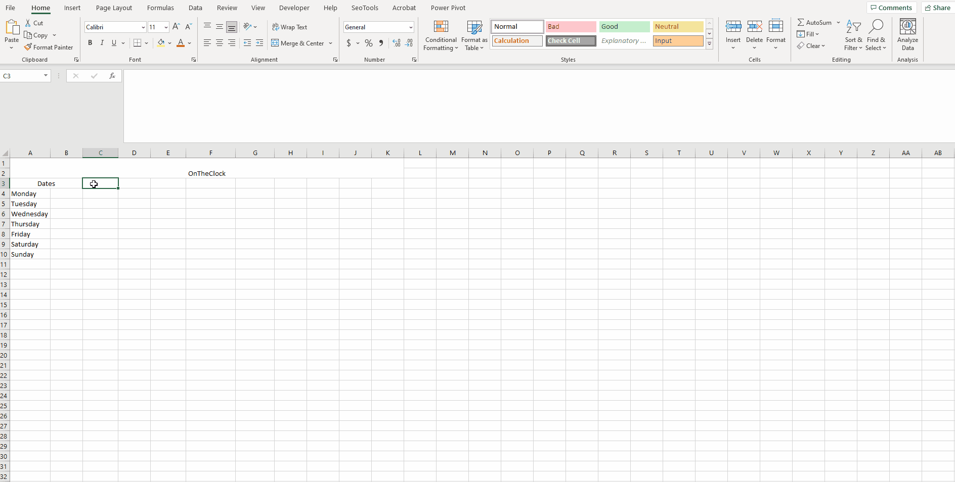 Step 3 How to Make an Excel Time Sheet