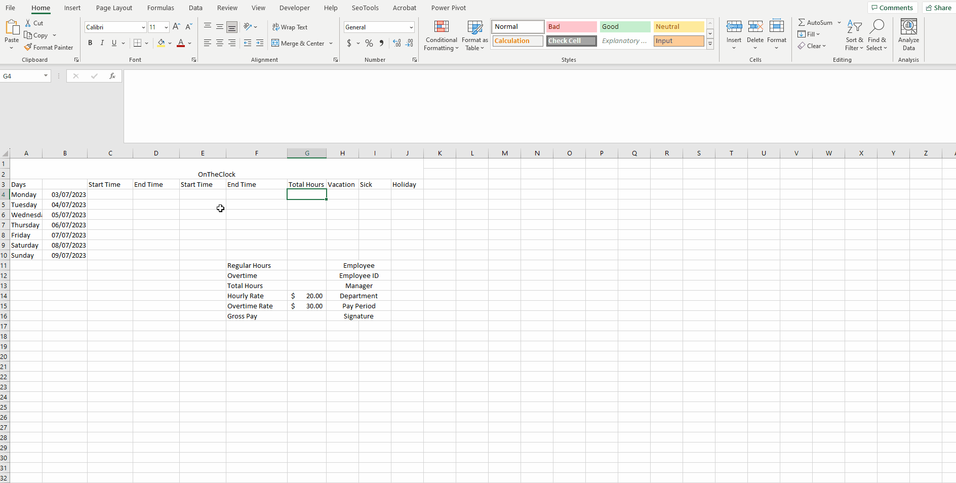 Step 5 How to Make an Excel Time Sheet
