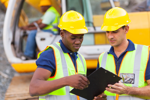 Time tracking time clock for construction