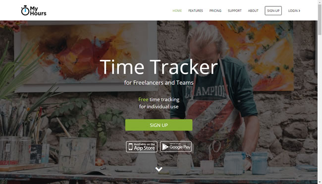 MyHours time tracking