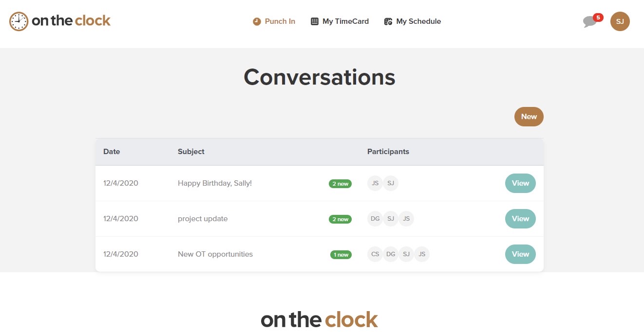 Create messages Create conversation messages