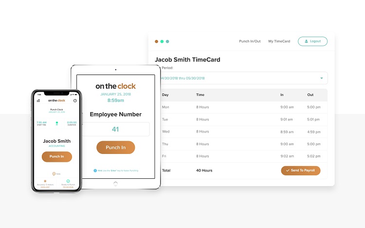 Employee mobile time tracking