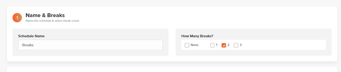naming breaks