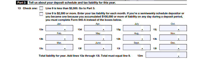 form 944 schedule