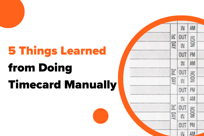 Doing Time Cards Manually