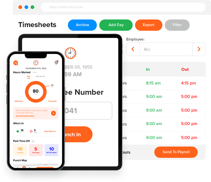 Biometric fingerprint punching for your web time clock