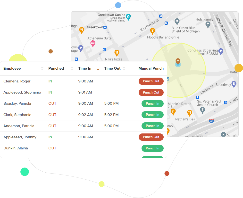 GPS and Wifi tracking for accurate employee timesheets