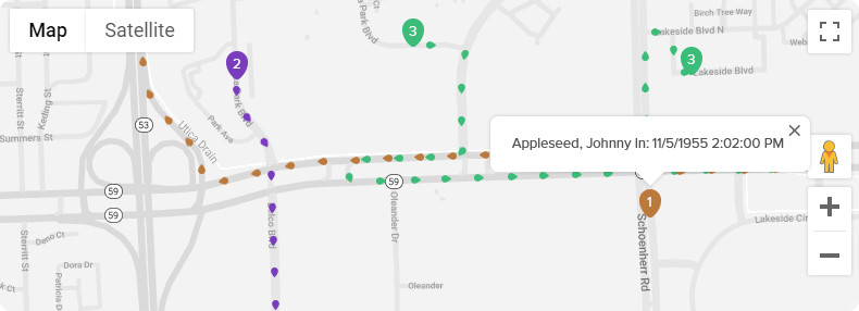 GPS location tracking