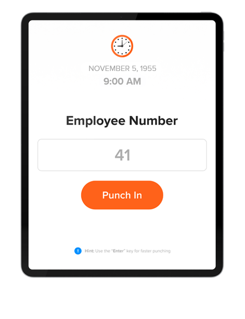 tablets & iPad for time clock