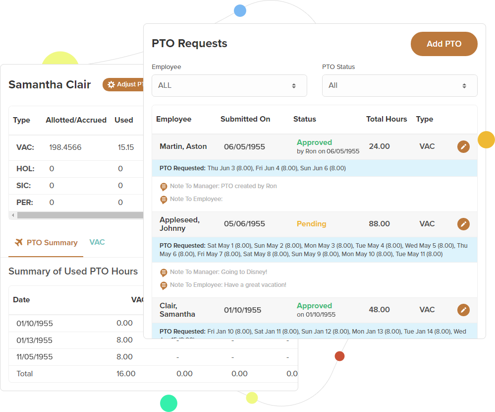 Accurate PTO Tracking