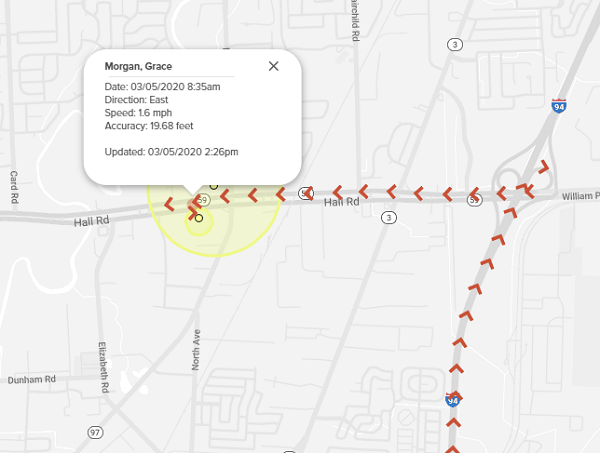 GPS tracking in real-time